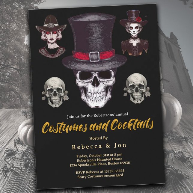 Halloween Costumes and Cocktails Party Invitation (Creator Uploaded)