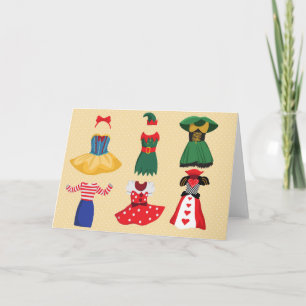 halloween costumes card