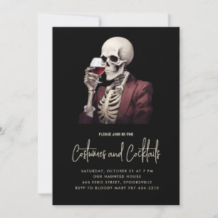 Halloween Costumes & Cocktails Party Invitation