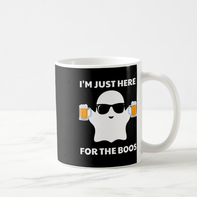 Halloween Costumes I'm Just Here For The Boos Beer Coffee Mug (Right)