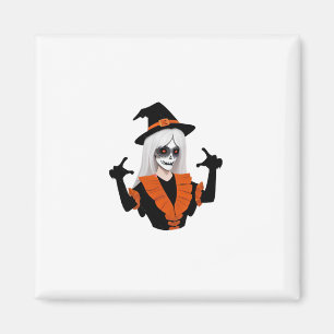 Halloween Costumes In Love Sticker Magnet