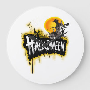 halloween costumes large clock
