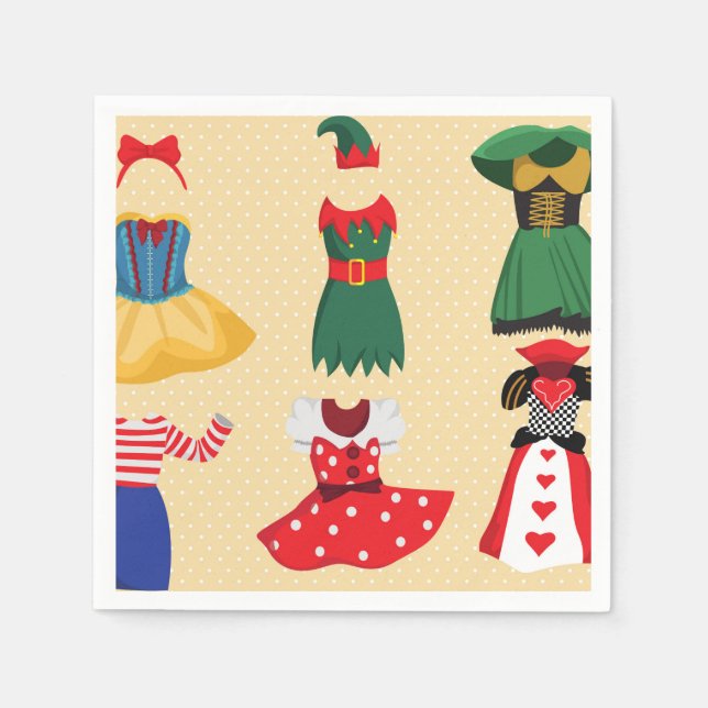 Halloween Costumes paper napkins (Front)