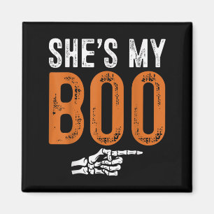 Halloween Costumes Shes My Boo Couple Matching Par Magnet