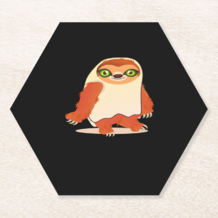 Halloween costumes sloth Oversized T-Shirt Paper Coaster