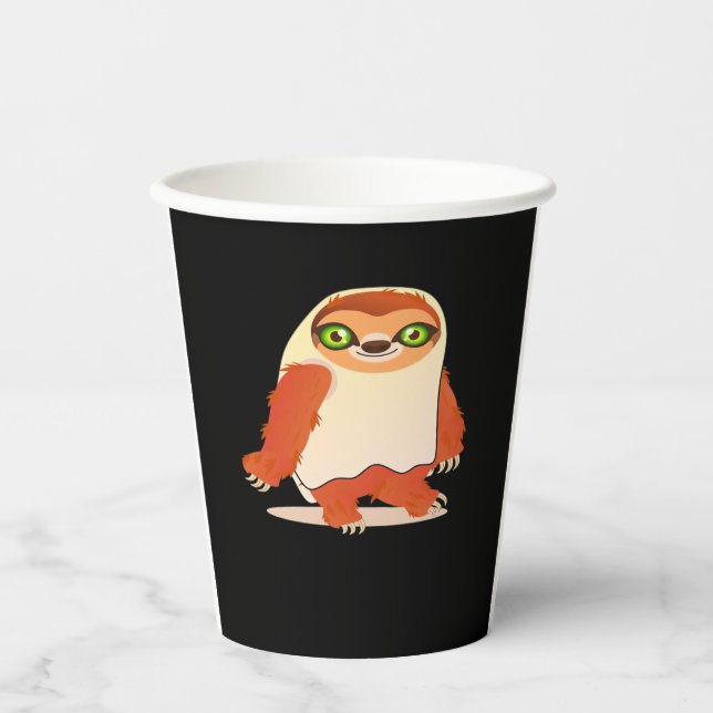 Halloween costumes sloth Oversized T-Shirt Paper Cups (Front)