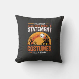 Halloween Costumes Statement Haunted House Design Cushion
