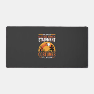 Halloween Costumes Statement Haunted House Design Desk Mat