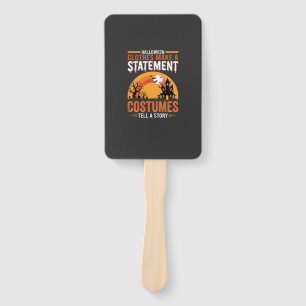 Halloween Costumes Statement Haunted House Design Hand Fan