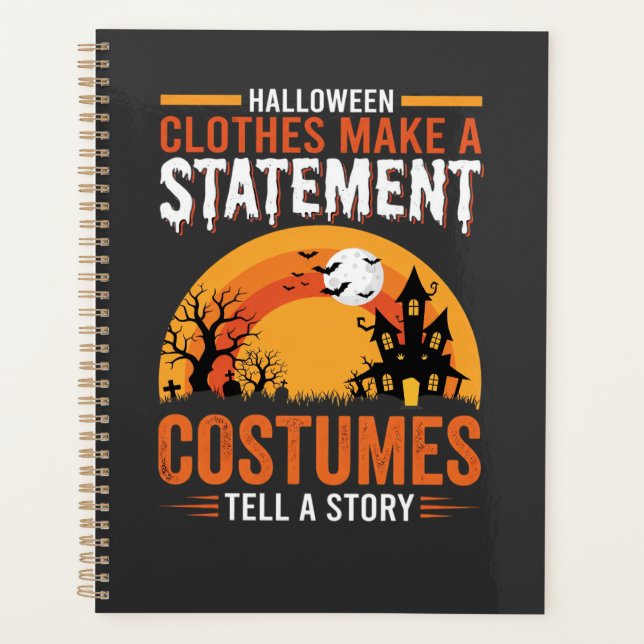 Halloween Costumes Statement Haunted House Design Planner (Front)