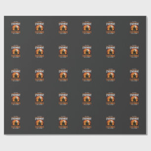 Halloween Costumes Tell a Story Haunted House Desi Wrapping Paper