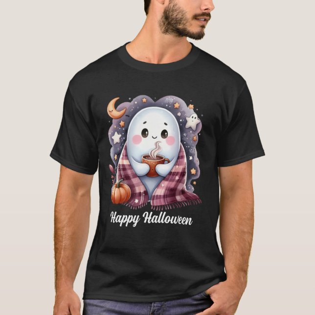 Halloween cosy ghost tshirt (Front)