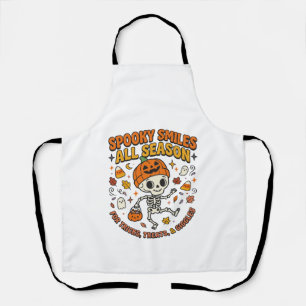 Halloween Cosy Skeleton Celebration Apron
