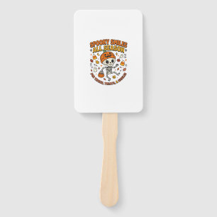 Halloween Cosy Skeleton Celebration Hand Fan