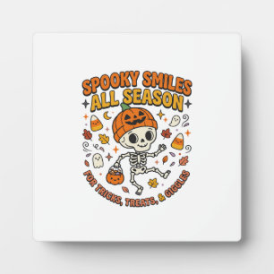 Halloween Cosy Skeleton Celebration Plaque
