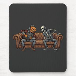 Halloween Couch Co-Op Gaming Duo Mouse Mat