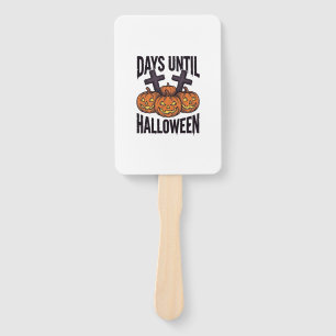Halloween Countdown Shirt Vintage Pumpkin Design_1 Hand Fan