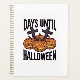Halloween Countdown Shirt Vintage Pumpkin Design_1 Planner