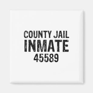Halloween County Jail Inmate Prisoner Costume Part Magnet
