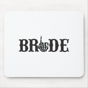 Halloween Couple Bride Groom Skeleton Matching Bri Mouse Mat