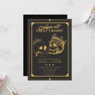 Halloween couples shower invitation