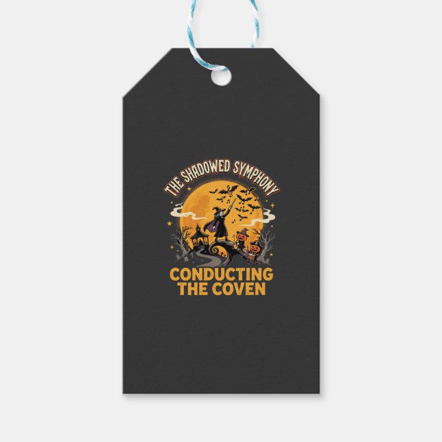 Halloween Coven Conductor Gift Tags (Front)