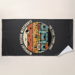Halloween Coven Night Market Beach Towel