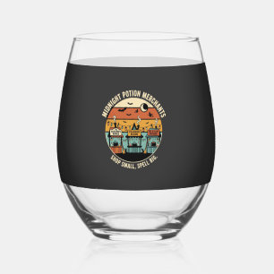 Halloween Coven Night Market Stemless Wine Glass