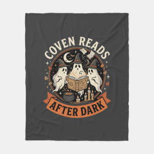 Halloween Coven Readers Night Fleece Blanket