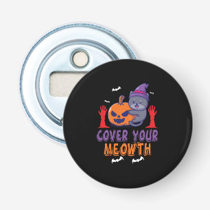 Halloween Cover Your Meowth Birthday Bottle Opener