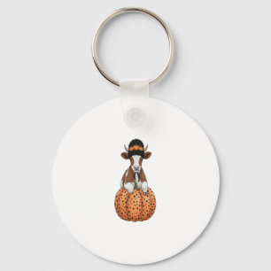 Halloween Cow 2 Key Ring