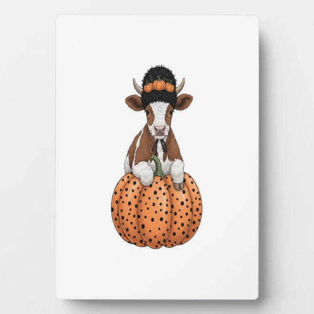 Halloween Cow 2 Plaque (Front)