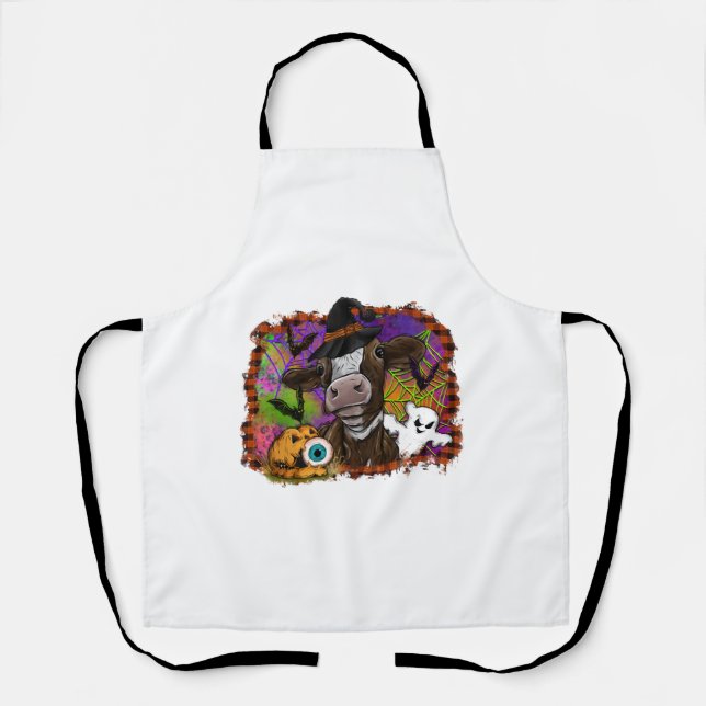 Halloween Cow Apron (Front)