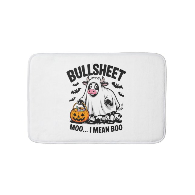 halloween cow bath mat (Front)