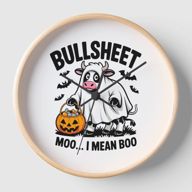 halloween cow clock (Front)