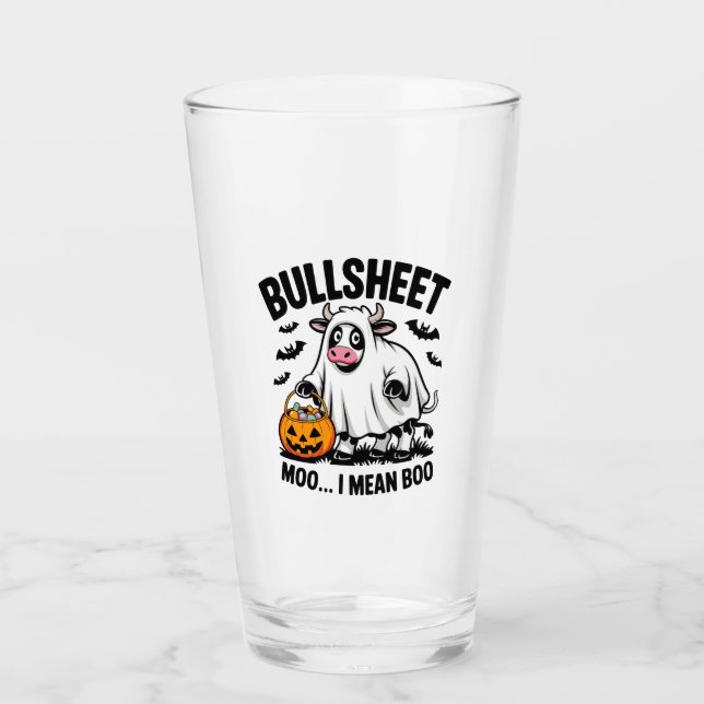halloween cow glass (Front)
