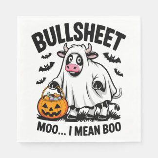 halloween cow napkin