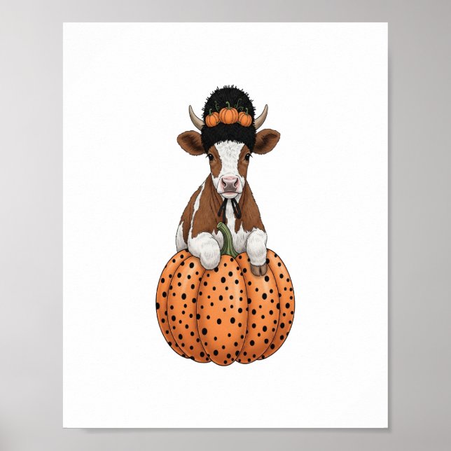 Halloween Cow Poster (Front)