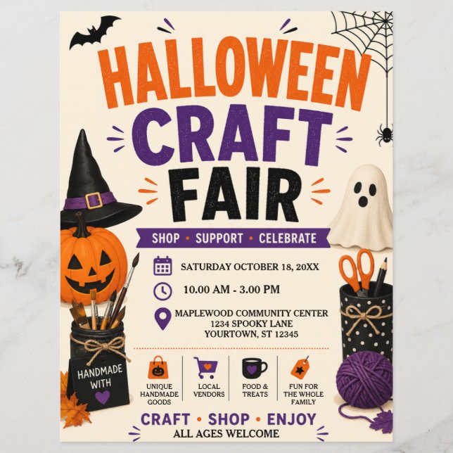 Halloween Craft Fair Flyer (Front)