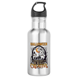 Halloween Creative Kids Silhouette Crescent Moon W 532 Ml Water Bottle