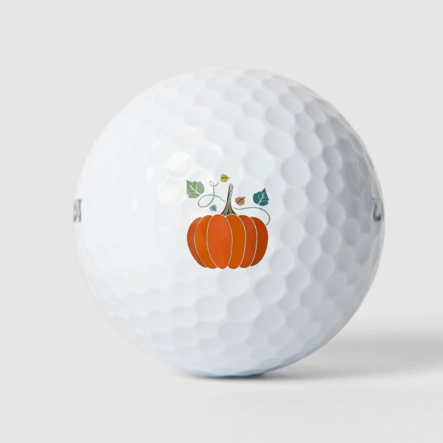 Halloween Creative Pumpkin Vegetable Design   Golf Balls (Front)