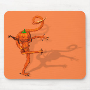 Halloween Creature From Galaxy Pumpkin Mouse Mat