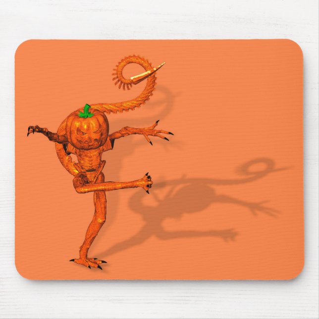 Halloween Creature From Galaxy Pumpkin Mouse Mat (Front)