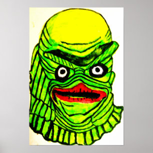 HALLOWEEN CREATURE FROM THE ABYSS POSTER