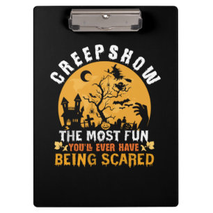 Halloween Creep Show The Most Fun Birthday Clipboard