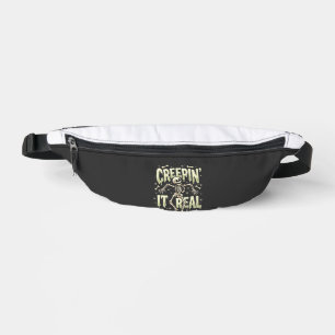 Halloween Creepin It Real Dancing Skeleton Design Bum Bags