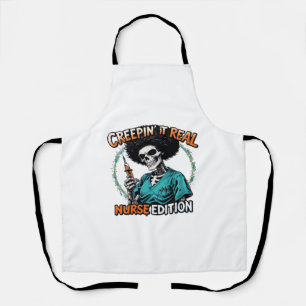 Halloween Creepin It Real! Nurse Edition Classic T Apron