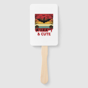 Halloween Creepy and Cute Vintage Bat Hand Fan