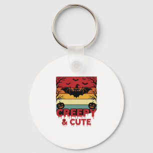 Halloween Creepy and Cute Vintage Bat Key Ring