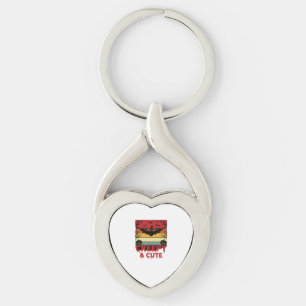 Halloween Creepy and Cute Vintage Bat Key Ring